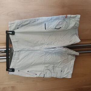 Transnine beige cargo shorts mens size 36